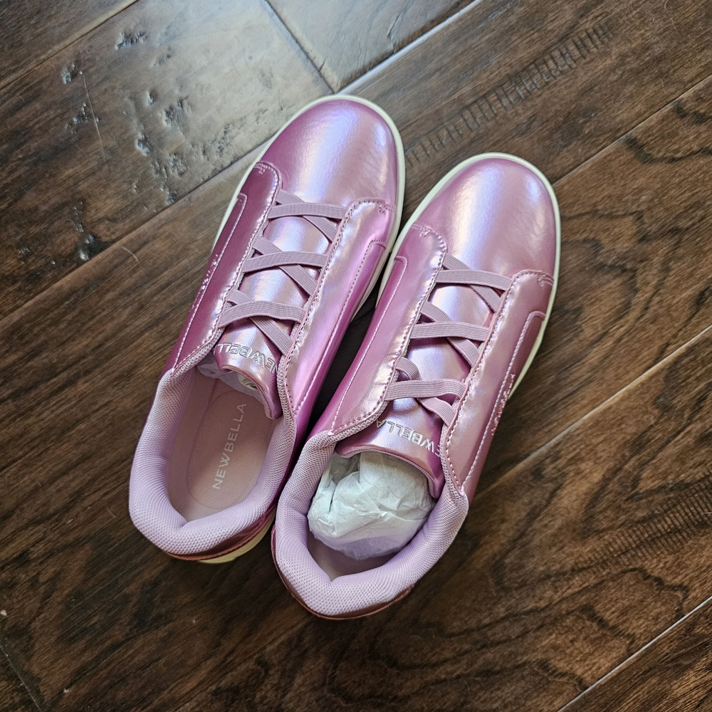 newbella pink women's sneakers